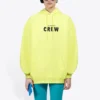 Crew Printing Hoodie Yellow 578135TIV757072