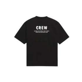 Crew Printing Loose Short Sleeve Black 620941TIV741070