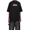 Crew Printing Loose Short Sleeve Black 620941TIV741070