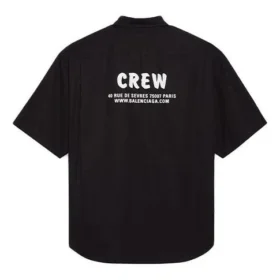 Crew Short Sleeve Shirt “Black” 622251TIM391000