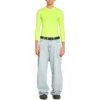 Crewneck Long Sleeve Top “Fluo Yellow” 704103TMVB77204