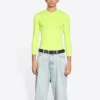 Crewneck Long Sleeve Top “Fluo Yellow” 704103TMVB77204