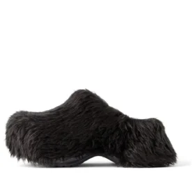 Crocs Mules “Black Fake Fur on Rubber” 720762W0FOU1000