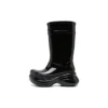 Crocs x Balenciaga Patent-Finish Boots “Black” 677388W1S8X