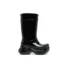 Crocs x Balenciaga Patent-Finish Boots “Black” 677388W1S8X