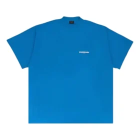 Crossed Out Oversized T-Shirt “Blue” 712398TMVJ64024
