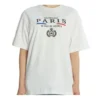 Crown Logo Alphabet Printing Short Sleeve White 594599TGV489000