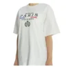 Crown Logo Alphabet Printing Short Sleeve White 594599TGV489000