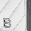 Crush Flap Coin And Card Holder Metallized Quilted “Silver” 766461210IW8110