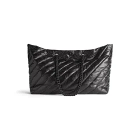 Crush Large Carry All Tote Bag Quilted “Black” 7717182AAWW1000