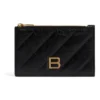Crush Long Coin And Card Holder Quilted “Black” 766465210J11000
