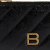 Crush Long Coin And Card Holder Quilted “Black” 766465210J11000