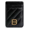 Crush Magnet Card Holder Quilted “Black” 782132210J11000