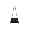 Crush Medium Chain Bag Quilted “Black” 716393210IY1000
