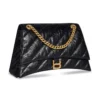 Crush Medium Chain Bag Quilted “Black” 716393210J11000