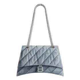 Crush Medium Chain Bag Quilted “Blue” 7163932AAGX4661
