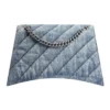 Crush Medium Chain Bag Quilted “Blue” 7163932AAGX4661
