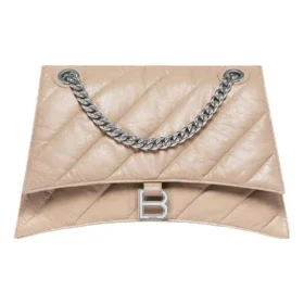 Crush Medium Chain Bag Quilted “Light Brown” 716393210J02906
