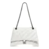 Crush Medium Chain Bag Quilted “Optic White” 716393210J09001