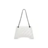 Crush Medium Chain Bag Quilted “Optic White” 716393210J09001