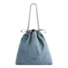 Crush Medium Tote Bag Denim “Blue” 7429412AAYA4661