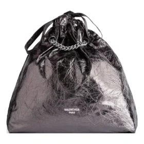 Crush Medium Tote Bag Metallized “Grey” 7429412AATG1314