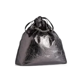 Crush Medium Tote Bag Metallized “Grey” 7429412AATG1314