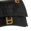 Crush Small Chain Bag Crocodile Embossed “Black” 716351210IX1000
