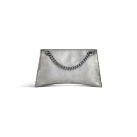 Crush Small Chain Bag Dirty Effect “Silver” 7819202AA6X8110