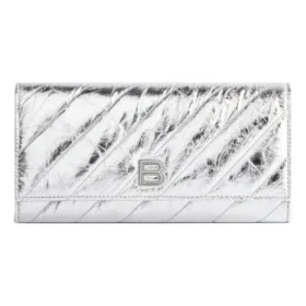 Crush Wallet On Chain Metallized Quilted “Silver” 781723210IW8110
