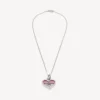 Darling necklace in silver/fushia Darling necklace in silver/fushia