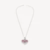 Darling necklace in silver/fushia Darling necklace in silver/fushia