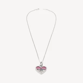 Darling necklace in silver/fushia Darling necklace in silver/fushia