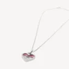 Darling necklace in silver/fushia Darling necklace in silver/fushia
