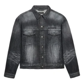 Denim Jacket With Back Logo Large Fit “Fake Wash Black” 620728TIW435720