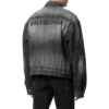 Denim Jacket With Back Logo Large Fit “Fake Wash Black” 620728TIW435720