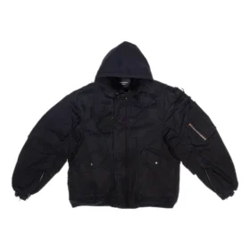 Destroyed Bomber Jacket “Black” 698844TKP271000