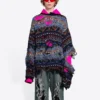 Destroyed Fair Isle Wool-Blend Jumper “Blue” 662518T16028088
