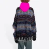 Destroyed Fair Isle Wool-Blend Jumper “Blue” 662518T16028088