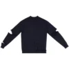 Destroyed V-Neck Knit Sweater “Navy” 696091T16420414