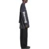 Diy Metal Long Sleeve Medium Fit T-Shirt “Black White” 699191TPVO31569