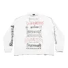 DIY Metal Long Sleeve T-Shirt Medium Fit “White Black Red” 699191TPVO29065