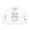 DIY Metal Long Sleeve T-Shirt Medium Fit “White Black Red” 699191TPVO29065