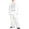 DIY Metal Long Sleeve T-Shirt Medium Fit “White Black Red” 699191TPVO29065