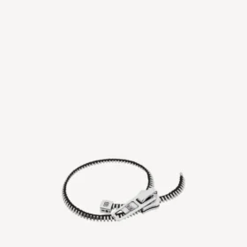 Diy zip bracelet in shiny silver/antique silver/black Diy zip bracelet in shiny silver/antique silver/black