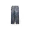 Doodle-Print Straight Denim Pants “Blue” 746986TOW664036