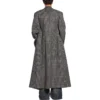 Double Breasted Check Coat “Black Grey” 704488TMU021070