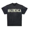Double Front T-shirt “Washed Black” 791615TQVQ61021