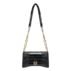 Downtown Xs Shoulder Bag Crocodile Embossed “Black” 6891212106F1090