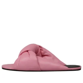 Drapy Leather Slides “Pink” 636576WA2M05048